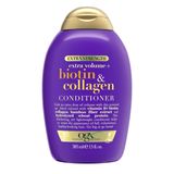 OGX Kalın ve Tam + Biotin & Kollajen Ekstra Mukavemetli Hacim Verici Saç Kremi B7 Vitamini ve Hidrolize Buğday Proteini İnce Saçlar için. Daha Kalın, Daha Dolgun Saçlar İçin Sülfatsız Yüzey Aktif Maddeler, 13 fl oz