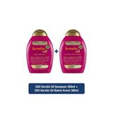Ogx Keratin Oil Sülfatsız Şampuan ve Bakım Kremi