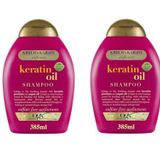 OGX Keratin Yağı İçeren Şampuan, 385 ml, 2'li Paket
