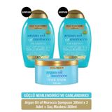 Ogx Nemlendirici Argan Oil Of Morocco Sülfatsız Şampuan X2 + Sülfatsız Saç Maskesi