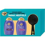 Ogx Organix Biotin&collagen 385 ml Hacim Verici Şampuan ve Saç Kremi Seti + Tarak 3'lü Set