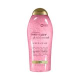 OGX Pembe Deniz Tuzu ve Gül Suyu Nazik Yatıştırıcı Vücut Fırçalama, Hafif Eksfoliye Vücut Yıkama, Sülfat İçermez, 19,5 Ounce, 1,0 Sayısı