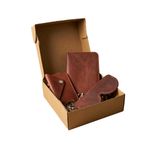 Oh Deer Leather Hakiki Deri 3'lü Hediye Seti – Pasaportluk & Kartlık & Gözlük Kılıfı