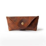 Oh Deer Leather Hakiki Deri Gözlük Kabı – Dikişsiz Frisco Deri – Kahverengi