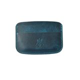Oh Deer Leather Hakiki Deri Kartlık – Hızlı Erişimli Model (mavi)
