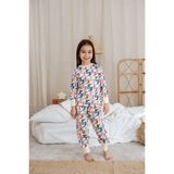 Oh La La Koala Kovboy Çizme Baskılı Color Shapes Çocuk Pijama Seti - Krem - 4 - 5 Yaş