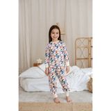 Oh La La Koala Kovboy Çizme Baskılı Color Shapes Çocuk Pijama Seti - Krem - 5 - 6 Yaş