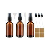 Ohbe Express 100 ml Cam Sprey Şişeleri, Boş Yeniden Doldurulabilir Cam Kaplar, 3'lü Paket - Option-1