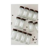 Ohbe Express 12'li Bambu ve Akasya Kapaklı Cam Baharatlık Seti 120 ml - Doğal Ahşap Kapaklı, Şeffaf Cam, Sağlıklı ve Şık Baharat Kavanozları (Akasya Kapak) - 0,1 kg