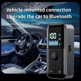Ohbe Express 2’si 1 Arada Bluetooth 5.4 Ses Alıcı & Verici – 3.5mm Aux, Tf Kart Çalar, LED Ekranlı Kablosuz Adaptör, Dahili Pil, Araba, Tv, Pc & Hoparlör Için Müzik Aktarıcı | M20 - 1BW-Beyaz