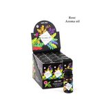 Ohbe Express 3’lü Esansiyel Uçucu Yağ 3X10ML Rose Gül Kokulu Buhurdanlık Yağı Set, Difüzör, Banyo ve Oda Kokusu - 000-Siyah