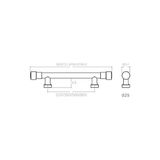 Ohbe Express 50 cm Çekme/sürgü Kapı Kolu Krom Renk - 001-Renkli