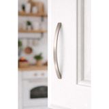 Ohbe Express 5'li Paket 688/160/02 Inox Alüminyum Kulp | 160 mm Aks Aralığı | Modern Inox Dolap & Çekmece Kulpu - 1BW-Beyaz - Ahşap