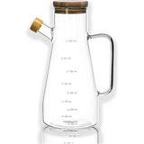 Ohbe Express 900ML Borosilikat Cam Chef Model Yağdanlık [bambu Kapaklı] - Option-1