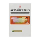 Ohbe Express Ajazz AK820 Max Plus 75% Mekanik Klavye 8000MAH Batarya 0.85” Tft Ekran Rgb Hot Swap 3 Modlu 2.4g Bluetooth Type-C Kablosuz Gaming Klavye Conta Yapısı Ses Yalıtımlı | Turuncu - Option-1 - 001-Renkli