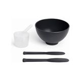Ohbe Express Alexdello Maske Karıştırma Kabı -3 Lü Set Silikonlu Kırılmaz Gri Renk - Option-1