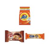 Ohbe Express Alo 7 kg Kar Çiçeği Ferahlğı Beyazlar ve Renkliler Hızlı Çözülme Toz Deterjan X2 + Eti Popkek Çikolatalı Kek 60 G x 24 Adet Kahverengi X2 + Eti Cin Lokmalık Portakallı Bisküvi 114 G x 18 Adet X2 - 0,5 gr