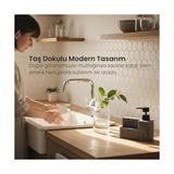 Ohbe Express Amberhaus Mermer Desenli Polyresin Sıvı Sabunluk | Entegre Sünger Bölmeli | Modern, Şık ve Dayanıklı Mutfak Organizeri - 0,25 gr