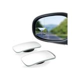 Ohbe Express Araç Kör Nokta Aynası – 360° Ayarlanabilir Geniş Görüş Açılı Dikdörtgen Yan Ayna Eki (2’li Set) - 0 - Siyah - Option-1