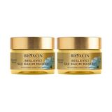 Ohbe Express Besleyici Yağlar Saç Bakım Maskesi 225 ml – 9 Çiçek Yağı, Pantenol ve Biocomplex B11 Içeren Yoğun Nemlendirici & Onarıcı Maske – Kuru ve Yıpranmış Saçlar Için Besleyici Bakım (2 Paketi) - Option-1