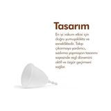 Ohbe Express Bicup Small Menstrual Cup Fda Onaylı, Antialerjik, Vegan, Menstrüel Kap (Regl Kabı ve Steril Kutu) - Option-1 - Beyaz