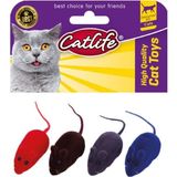 Ohbe Express Catlife 4'lü Öten Fare Kedi Oyuncağı - 01-Mavi