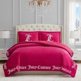 Ohbe Express Couture - Yorgan Seti - Gotik Tasarım Yatak Takımı - - 3 Parça Set (1) 274 x 233 cm Yorgan ve (2) 50 x 91 cm Yastık Kılıfı - Kırışmaz - Birinci Sınıf Yatak Odası Dekoru - Canlı Pembe - 001-Renkli - 100 x 100 cm