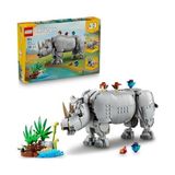 Ohbe Express Creator 3'ü 1 Arada Muhteşem Gergedan ile Kuşlar 31171 – 9 Yaş ve Üzeri Çocuklar Için Gergedan, Su Aygırı Veya Mors Yapımıyla Yaratıcılığı Teşvik Eden, Hayvan Oyuncak Seti, Hediye (780 Parça) - 0 - Siyah