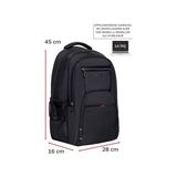 Ohbe Express Dada 06 Ortaokul Lise Üniversite Okul Çantası Laptop Dizüstü Bilgisayar Çantası 13,3"-14" Inç Gündelik Kadın Erkek Sırt Çantası USB Type-C Aparat Darbe Emici Koruma Su Geçirmez Kumaş - 0 - 3 Yaş - 0 - Siyah