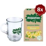 Ohbe Express Doğadan Ihlamur Çayı 20'li x 8 ve Doğadan Cam Bardak Hediyeli - Bitki Çayı