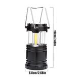 Ohbe Express Dp-78 LED Kamp Feneri, Taşınabilir Pilli El Feneri, Parlak Işık, Kamp, Balıkçılık, Acil Durum ve Bahçe Kullanımı Için Dayanıklı Lamba, 2 In 1 - 0,5