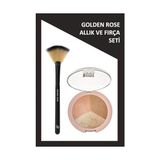 Ohbe Express Fan Brush - Yelpaze Fırça ve Nude Look Baked Trio Face Powder - Allık Bronzlaştırıcı Aydınlatıcı Set