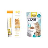 Ohbe Express Gimcat Kediler Için Multi-Vitamin, 100 G, 12 Temel Vitamin & Nutripockets Kedi Ödülü Dental 60GR - Option-1