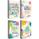 Ohbe Express Grafiti Desenli Spiralli Defter, A4, 80 Yaprak, 70G Kağıt, Çizgili, Dayanıklı Kapak, Kolay Açılan Spiral Cilt, Asorti Renkler - Option-1