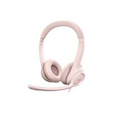 Ohbe Express H390 Kablolu Kulak Üstü Mikrofonlu Kulaklık, Dijital Ses, Katlanabilir Gürültü Önleyici Mikrofon, Kablo Üzeri Denetimler, Pembe - 1 GB - Acı Kahverengi - Option-1