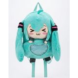 Ohbe Express Hatsune Miku Peluş Sırt Çantası, Yumuşak Dokulu, Turkuaz, 38X30 Cm, Temalı - Option-1 - --