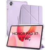 Ohbe Express - Honor Pad X7 8.7 Inç ile Uyumlu Standlı Kalem Bölmeli Uyku Modlu Akıllı Tablet Kılıf Kapak - Çok Renkli 2 - Option-1 - Altın