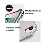 Ohbe Express iPad 8. Nesil 10.2 ile Uyumlu Kılıf Kalem Bölemli Standlı Darbelere Dayanıklı Şeffaf Kapak A2270 A2428 A2429 A2430 Renksiz - Option-1 - Altın