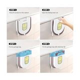 Ohbe Express Katlanabilir Körüklü Mutfak Dolap Içi Çöp Kovası – 20KG Taşıma Kapasiteli, Kompakt ve Dayanıklı Atık Kutusu, Kolay Montajlı Plastik Çöp Kovası, Pratik ve Hijyenik Kullanım, 13X22X25 cm - 000-Siyah - Option-1