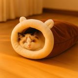 Ohbe Express Kedi Mağarası 45×50 cm – Yumuşak Peluş Kedi Uyku Tüneli, Kapalı Güvenli Kedi Yatağı, Yıkanabilir, Tünel Tasarım, Kediler Için Kışlık Mağara - Option-1
