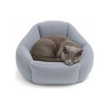 Ohbe Express Kedi ve Köpek Yatağı Yumuşak Dokulu Yıkanabilir, Peluş, 45 cm (Gri) - 001-Renkli - 100 x 100 cm