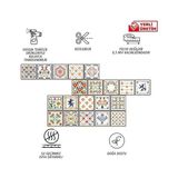Ohbe Express Kendinden Yapışkanlı Oyun Desenli Pvc, Yapışkanlı Kaplama, Çıkartması, Zemin Duvar Karosu 10X10 cm (20 Adet/0,20 M2) - Option-1 - -50 C