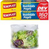 Ohbe Express Küçük Boy Buzdolabı Poşeti Dev Ekonomi 160’LI, Yeni Ekonomik Buzdolabı Poşeti Küçük Boy 20X30 Cm, Bpa Içermez, Sızdırmaz Saklama Torbası, Meyve, Sebze, Yemek, Et, Tavuk, Gıda Saklama Torbası - Option-1