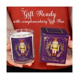 Ohbe Express – Kurşun Asker (Nutcracker) Tasarımlı Mum, Mor Renk Temalı, 135 G Doğal Bio, 40 Saat Yanma Süresi, Cam Kavanoz, Şık Bristol Kutulu, Yılbaşı Koleksiyonu Hazır Hediye - Option-1