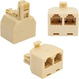 Ohbe Express L1373 Telefon Ara Bağlantı Buatı 1 Erkek/2 Dişi Özellikleri 4 Telli RJ-11T Adaptör, Paralel Kablolama Telefon Bağlantılarınızı Ek Yapmadan Ara Aparatla 2 Sokete Dönüştürün. - 1 TB - 1 GB