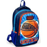 Ohbe Express Lacivert Basketbol Desenli Ilkokul ve Ortaokul Sırt Çantası Üç Bölmeli Erkek Çocuk - Option-1 - --