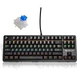 Ohbe Express Leaven K870 Blue Switch Mekanik Gaming Oyun Klavyesi Rgb 61 Key Mavi Tuş Type-C Klavye Siyah - Option-1 - 001-Renkli