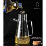 Ohbe Express Life 2 Adet Bambu Kapaklı Borosilikat Cam Yağdanlık 900 ml MIT1071 - Option-1
