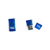 Ohbe Express Micro Sd Kart Okuyucu Sdxc Tf USB 2.0 T- Microsd Transflash Hafıza Kartı Okuyucu Adaptör Yazıcı Mini Telefon Kamera Pda Mp3 Mp4 Pc Mac Tablet Tv Kutusu Uyumlu Mavi - Option-1