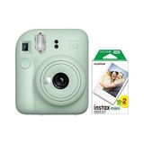 Ohbe Express Mini 12 Yeşil Fotoğraf Makinesi ve 20'li Mini Film - Açık Bej